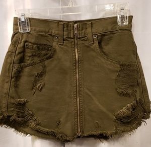 Carmar Distressed Mini Skirt